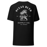 Leopard & Palms Tee - White Graphic