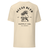 Leopard & Palms Tee - Black Graphic