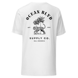 Leopard & Palms Tee - Black Graphic